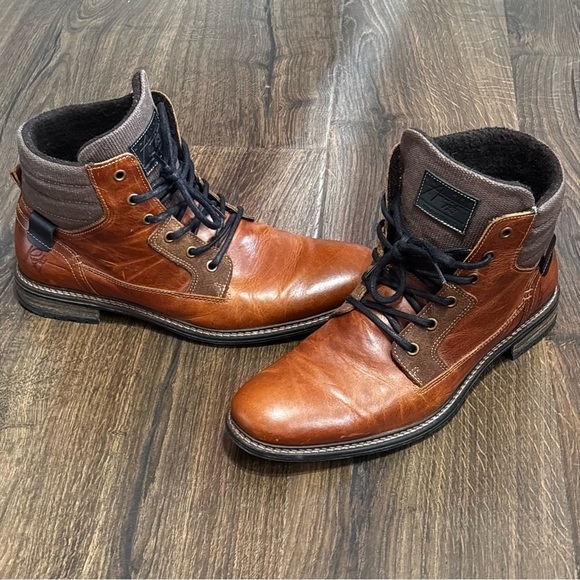 BullHead Trake Cognac leather men’s boots size 11 - Picture 7 of 8